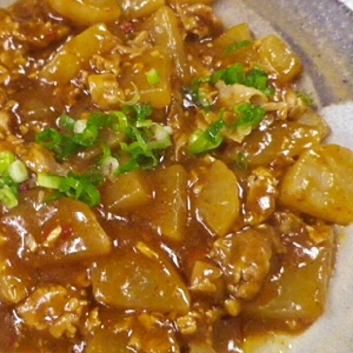 豚大根の花椒甜麺醤炒め煮